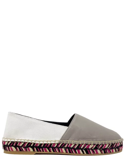 Off-White Off White Leather Espadrille