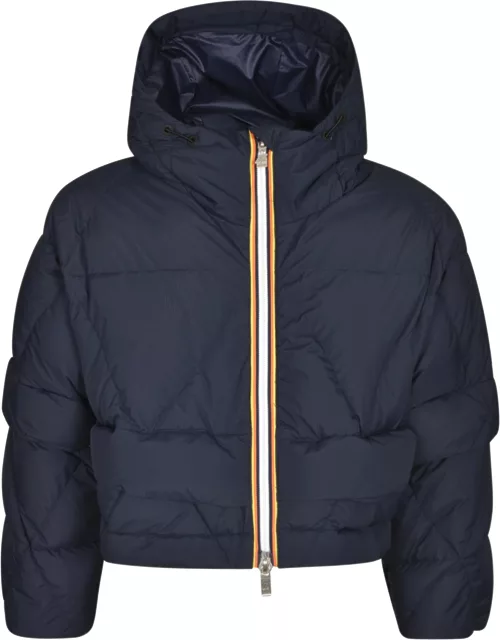 K-Way Hooded Cropped Padded Jacket