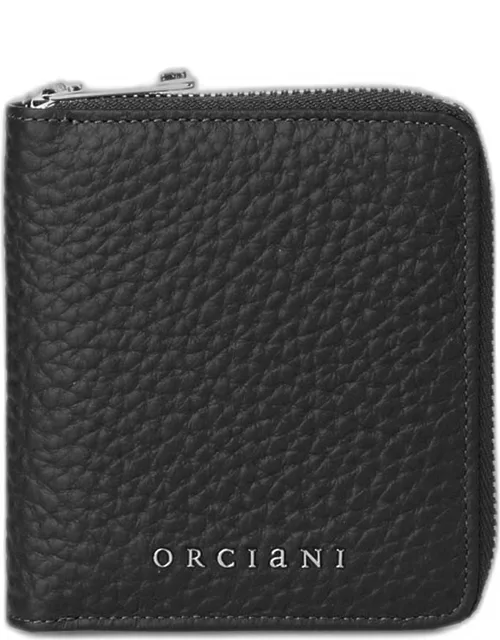 Orciani Black Soft Leather Wallet