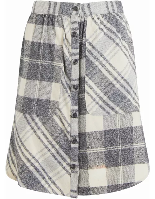 Arla Patched Flannel Skirt