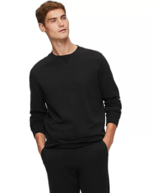 Derek Rose Men's Sweatshirt Quinn Cotton Modal Black