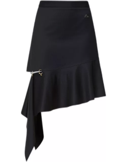 Asymmetric Drape Skirt