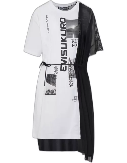 Mesh and Jersey Hybrid T-shirt Dres