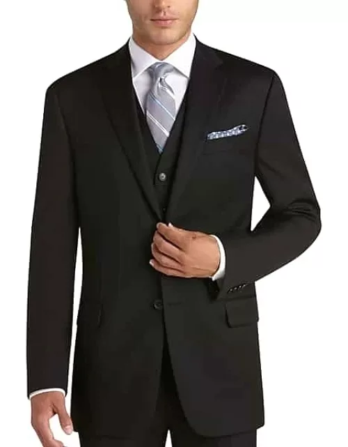 Joseph Abboud Black Modern Fit Men's Suit Separates Coat