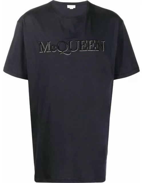ALEXANDER MCQUEEN Logo T-Shirt Navy
