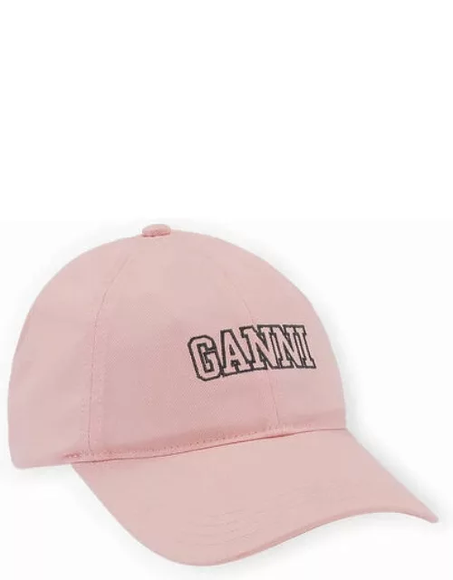 GANNI Software Heavy Cotton Cap in Pink Women'