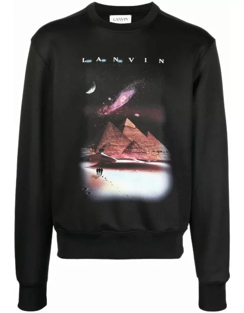 LANVIN Sci-Fi Sweatshirt Black