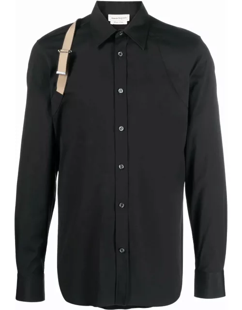 ALEXANDER MCQUEEN Signature Harness Shirt Black