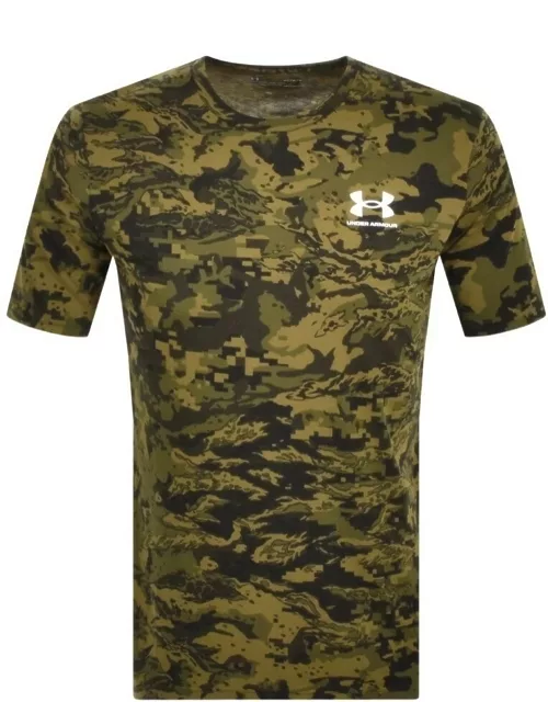 Under Armour Camo Short Sleeve T Shirt Green