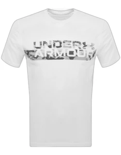 Under Armour Camo Chest Logo T Shirt White