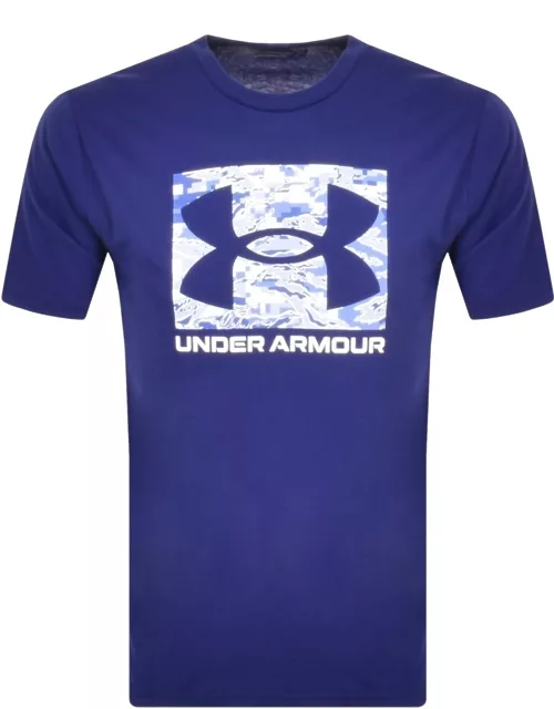 Under Armour ABC Camouflage Logo T Shirt Blue