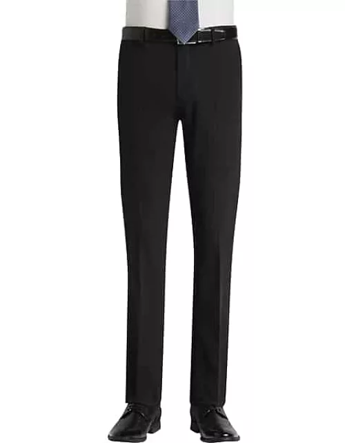 Egara Men's Extreme Slim Fit Dress Pants Black