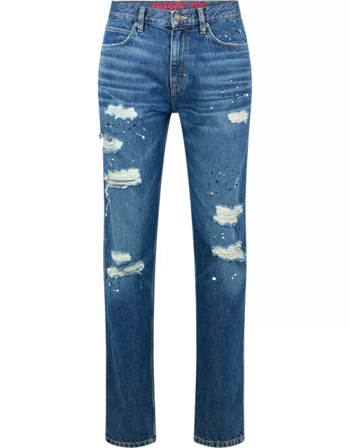 HUGO Slim-fit Jeans Turquoise