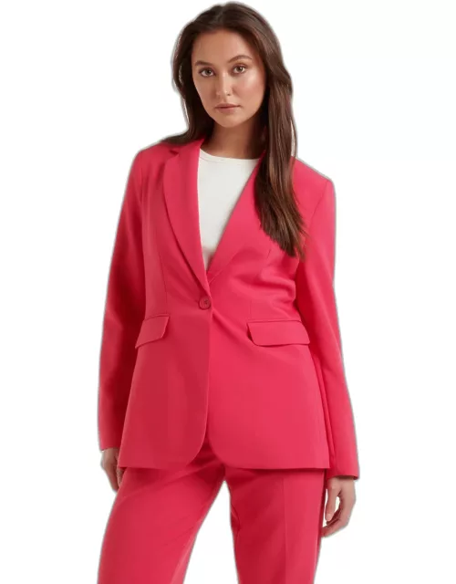 Forever New Women's Ally Longline Co-ord Blazer Jacket in Virtual Pink Suit