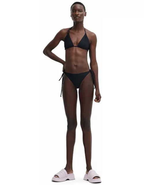 GANNI String Bikini Bottom in Black Women'