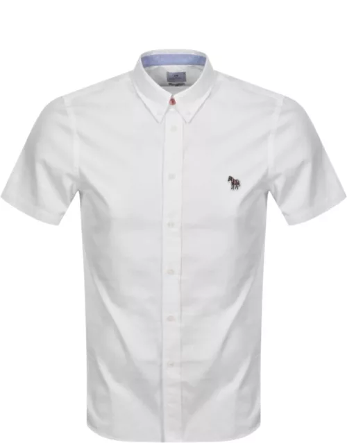Paul Smith Zebra Short Sleeved Shirt White
