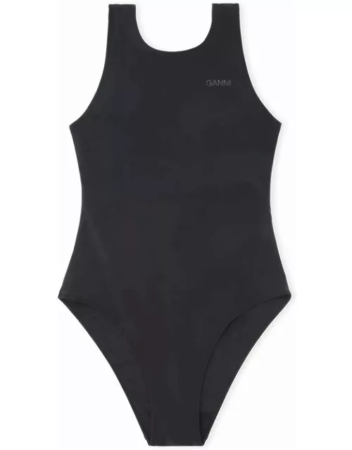 GANNI Sporty Swimsuit in Black