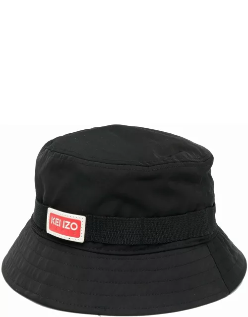KENZO Logo Bucket Hat Black
