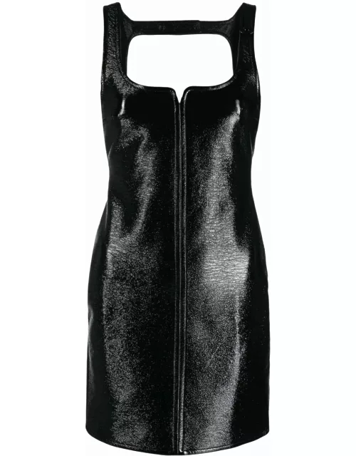 COURRÉGES WOMEN Vinyl Dress Black