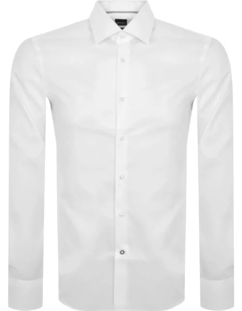 BOSS H Hank Kent Long Sleeve Shirt White