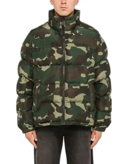 Camouflage nylon down jacket