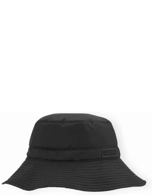 GANNI Tech Bucket Hat in Black