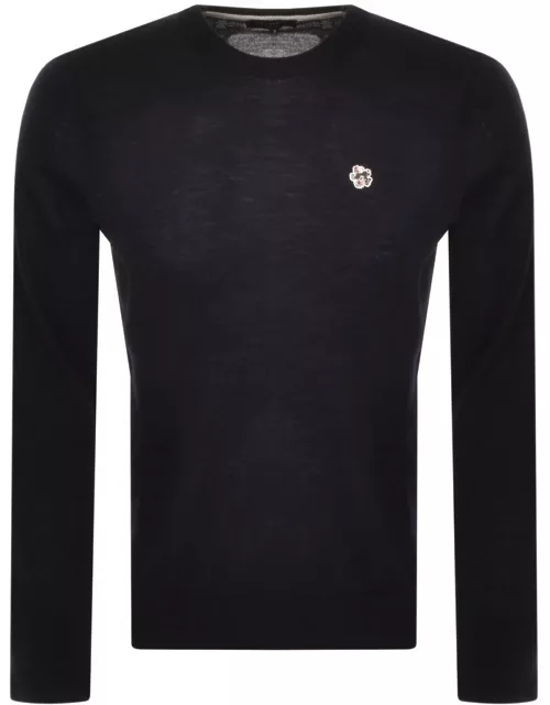 Ted Baker Cardiff Crew Neck Knit Jumper Navy