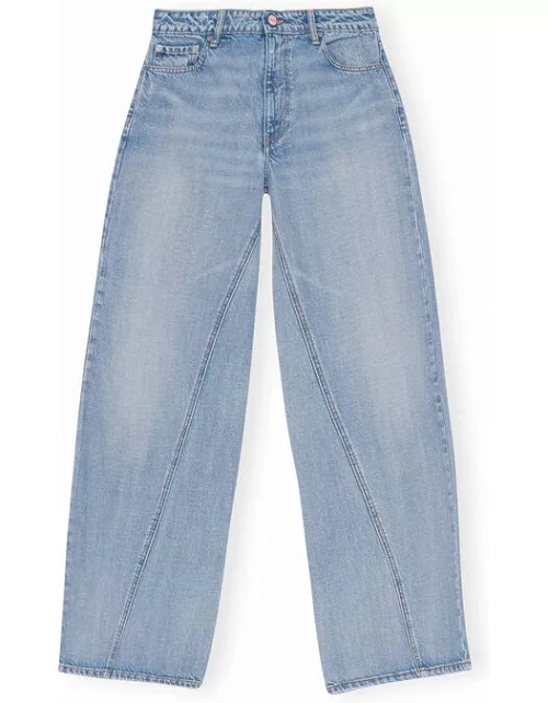GANNI Joezy Jeans in Light Blue Vintage