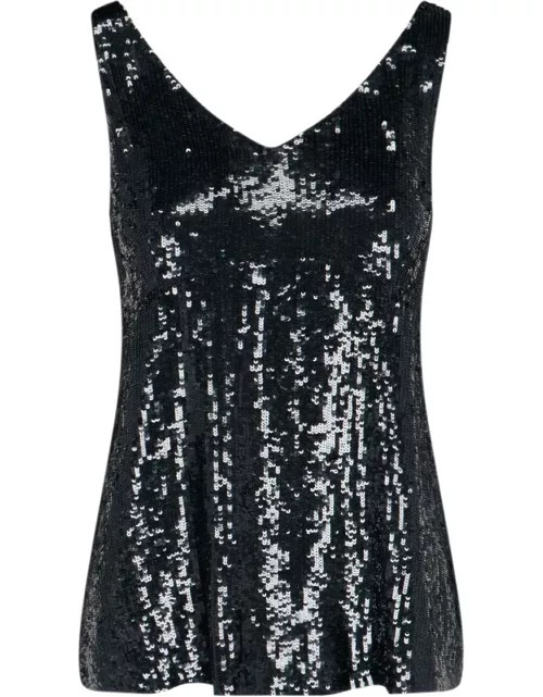 P.A.R.O.S.H. Sequins Embroidery Tank Top