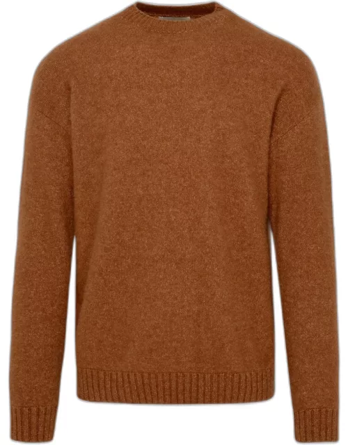 LANEUS Brown Cashmere Blend Sweater