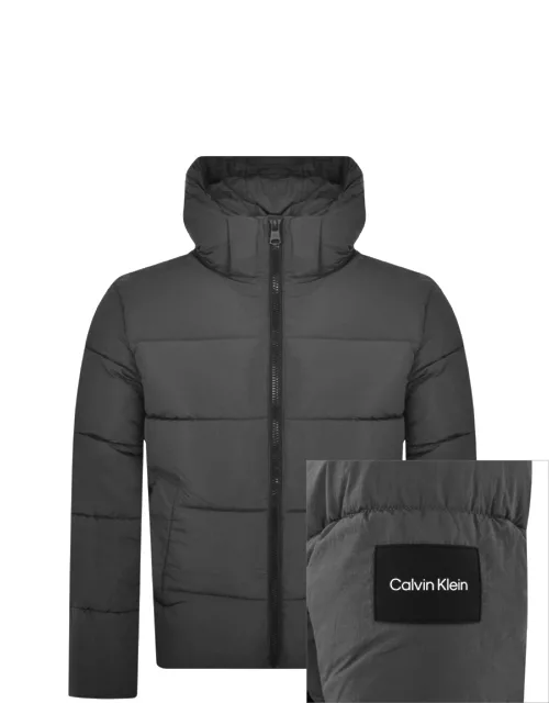 Calvin Klein Nylon Puffer Jacket Grey