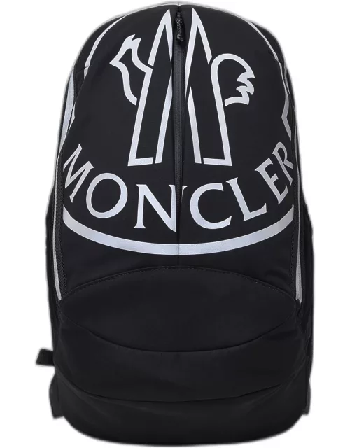 MONCLER Black Nylon Cut Backpack