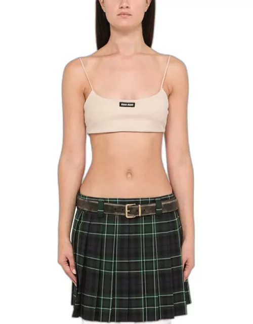 Cameo cropped top with logo
