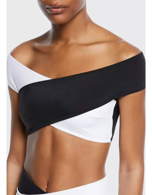 Lucette Off-The-Shoulder Bikini Top
