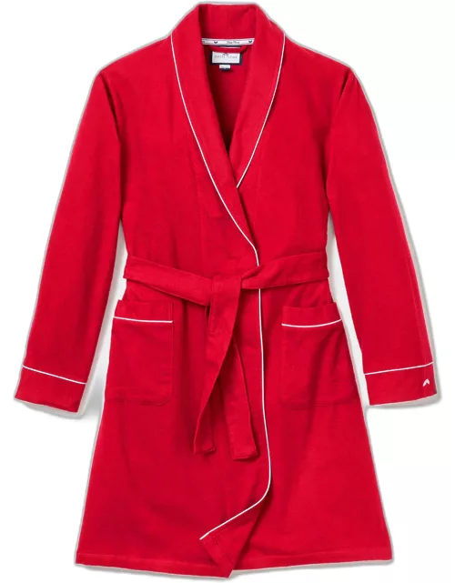 Flannel Contrast-Piping Robe