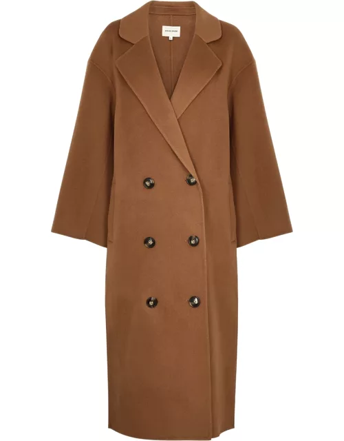 Loulou Studio Borneo Double-breasted Wool-blend Coat - Brown