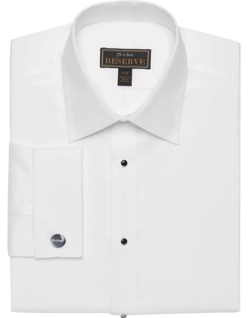 JoS. A. Bank Men's Reserve Collection Traditional Fit Point Collar Formal Dress Shirt, White