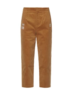 Seagull and Kamon Embroidery Corduroy Tapered Pant
