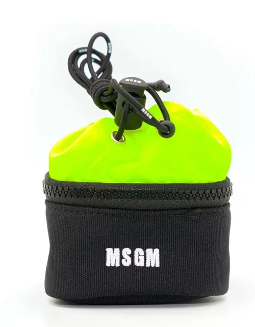 MSGM Logo-embroidered Bucket Messenger Bag