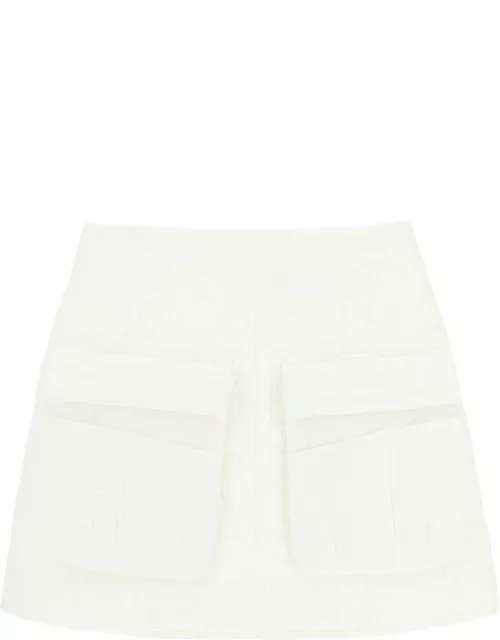 SIMONE ROCHA QUILTED MINI SKIRT WITH OVER