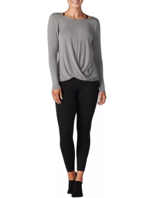 Synergy Twist-Front Long-Sleeve Top