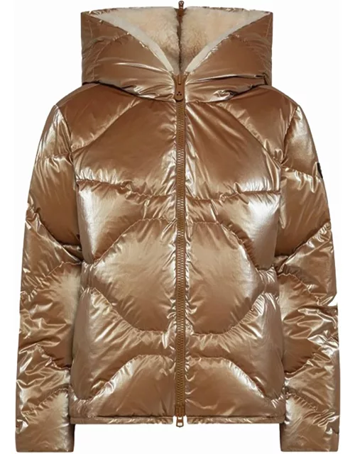 Peuterey Quilted Bomber Jacket With Hood