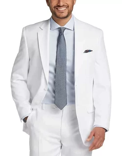 Pronto Uomo Men's Modern Fit Suit Separates Jacket White