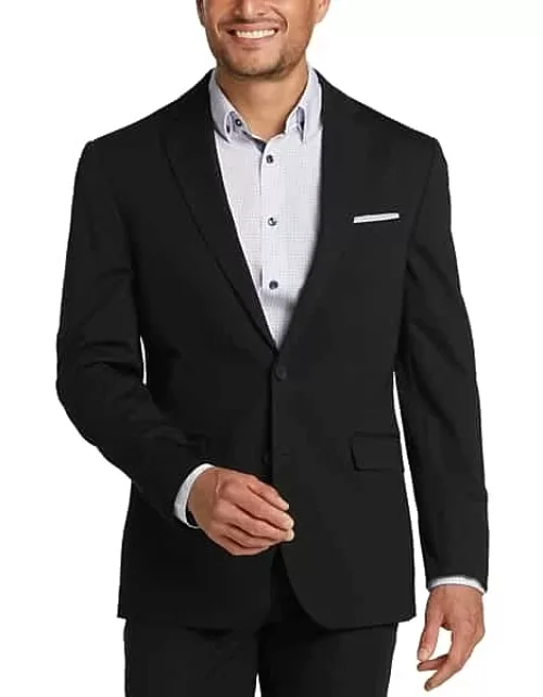 Awearness Kenneth Cole Knit Slim Fit Men's Suit Separates Coat Black