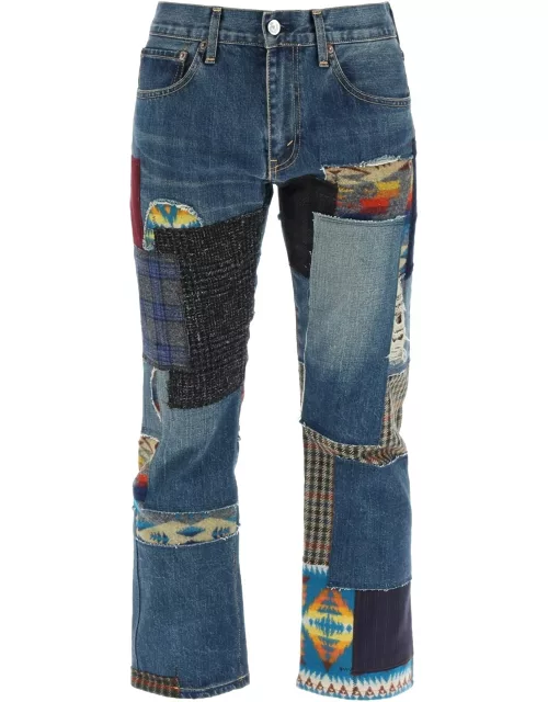 JUNYA WATANABE LEVI'S CROPPED PATCHWORK JEAN