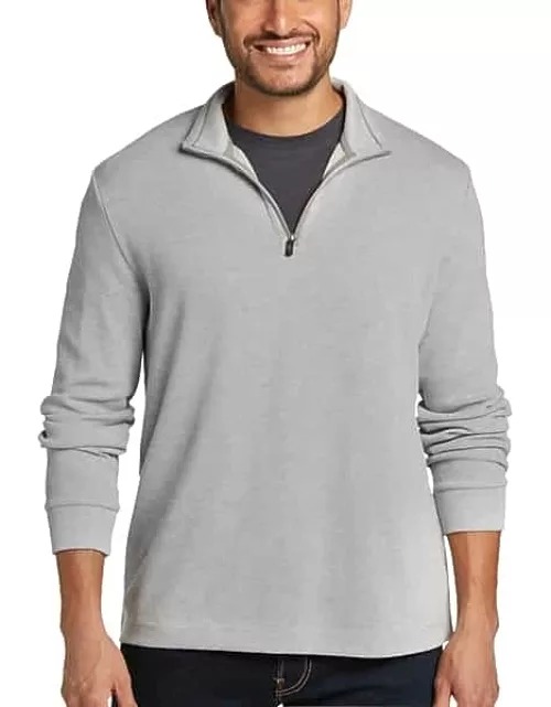 Joseph Abboud Men's Modern Fit 1/4 Zip Sweater Gray