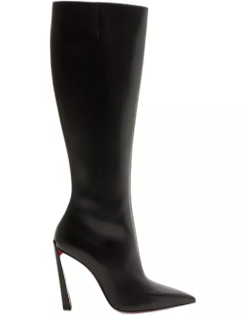 Condora Leather Red Sole Knee Boot