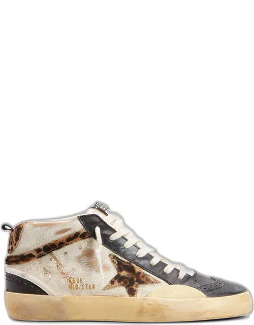 Mid Star Rustic Leather Sneaker