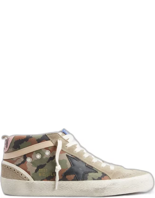 Mid Star Camo Wing-Tip Sneaker