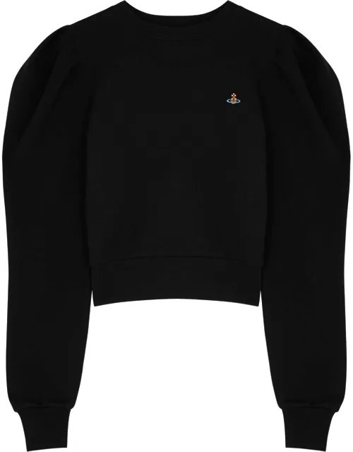 Vivienne Westwood Aramis Black Logo-embroidered Cotton Sweatshirt
